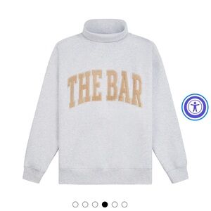 The Bar ARLO HIGHEST NECK LT HEATHER GREY/NUDE Medium